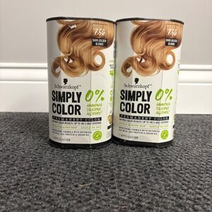 Schwarzkopf Simply Color 7.56 Dark Golden Blonde Permanent Hair Color 2 Pack